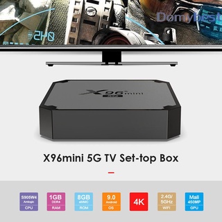 Dom X96 Mini TV Box Android 9.0 S905W Quad Core 1GB RAM 8GB ROM TV Set Top Box