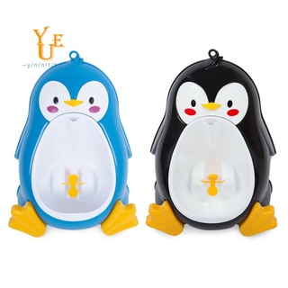 2 piezas para orinar inodoro de entrenamiento pingüino niños soporte Vertical urinario niños pis bebé niño montado en la pared azul y negro