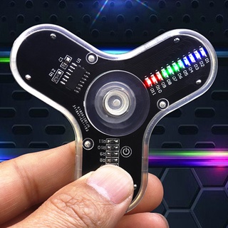 {FCC} Kit electrónico de bricolaje y punta de dedo Gyro LED Kit de soldadura divertida Diy Kit aliviar la fatiga