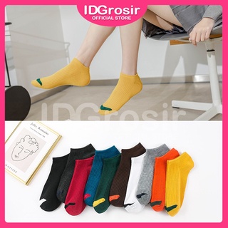 Id al por mayor - calcetines de moda Unisex de Color liso calcetines para las mujeres calcetines de tobillo calcetines cortos KK0009