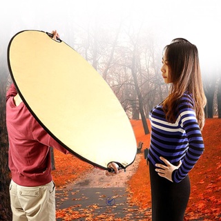 Golden / Sliver Round 5 in 1 Photography Studio Light Mulit Collapsible Disc Reflector