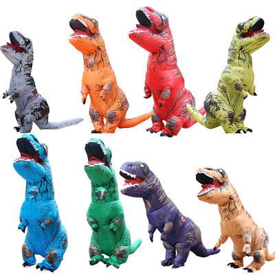 traje unisex t halloween vestido cos disfraz inflable dinosaurio blowup niños rex (7)
