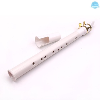 MC White Pocket Sax Mini Portable Saxophone Little Saxophone With Carrying Bag Woodwind Instrument