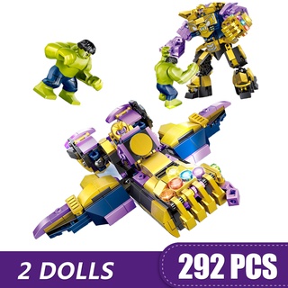 292pcs pequeños bloques de construcción juguetes compatibles lego thanos mecha marvel super heroes vengadores regalo para niños niños diy