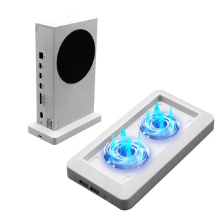 Cooling Fan For Xbox Series S Console Vertical Base Stand Radiator With USB Ports Game Host Holder For XSS Accessories