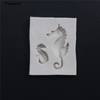 timehtr sugarcraft - molde de silicona para fondant, diseño de caballos de mar