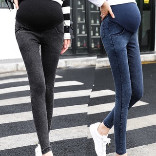 Mujer embarazada Jeans pantalones de maternidad pantalones de enfermería Prop vientre Legging