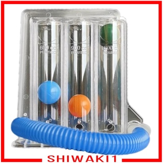 [SHIWAKI1] Entrenador de respiración de tres bolas capacidad Vital para ejercicio de pulmones de mediana edad
