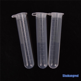 [shakangred 0325] 20pcs 10 ml de plástico centrífugo laboratorio tubo de prueba vial recipiente de muestra con tapa
