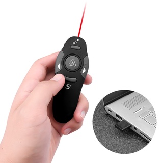 2.4g punteros láser rojo inalámbrico punteros bolígrafos Control remoto USB RF Control remoto PPT Powerpoint presentación