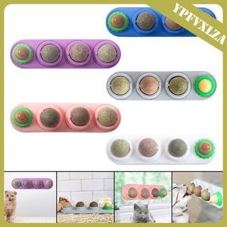 catnip pared desmontable silvervine bolas comestibles gatito juguetes para gatos lamer seguro gatito saludable masticar juguetes de limpieza gato