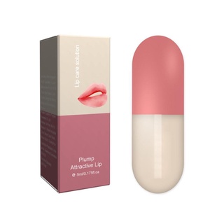 Wantfashion1 5ml Mini cápsula Lip Glaze Lip Plumper potenciador de labios hidratante transparente brillo de labios