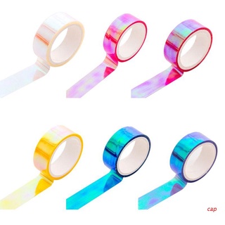 cap Glitter Rainbow Laser Washi Tape Stationery Scrapbooking Decorative Adhesive Tapes DIY Masking Tape