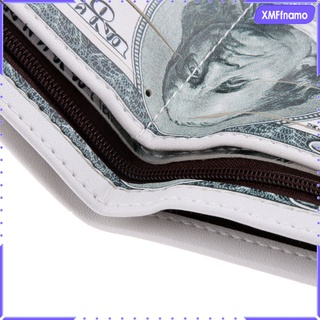 [XMFFNAMO] cartera de lona Bi-Fold Mighty banco nota de papel bolsa de dinero dólares