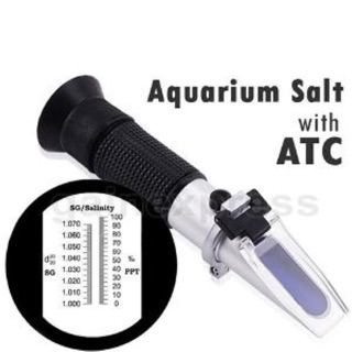 Refractómetro salinidad 0-100% - medición de sal en líquido