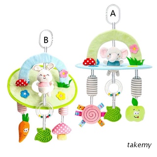 takemy sonajero de bebé móviles juguetes para colgar en la cama recién nacido suave campana animal musical montessori móvil sonajeros regalo