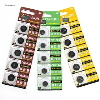 Xd 5Pcs 3 Volt CR1620 Button Cells Coin Batteries for Watch Camera Calculator RC