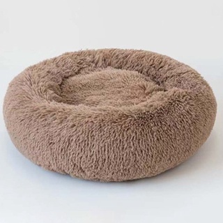 [0911] cama redonda de felpa súper suave para mascotas, perro, gato, perro, gato, cachorro
