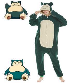 Anime Pokemon Kigurumi Snorlax Cosplay Disfraz Pijamas Mono Adulto Ropa De Dormir Onesie Halloween Fiesta Rendimiento