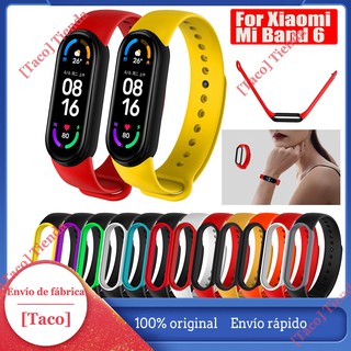 【Strap for xiaomi band 6】pulsera de silicona para xiaomi mi band 6 accesorios de repuesto de reloj
