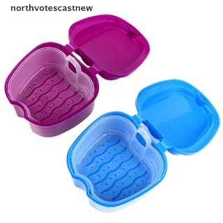 northvotescastnew - caja de almacenamiento dental para dientes falsos, con contenedor de red, cuidado de los dientes nvcn