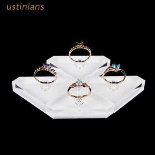 ustinians.mx soporte de joyería acrílico transparente para fotografía, accesorios, anillos, clips, soporte de exhibición