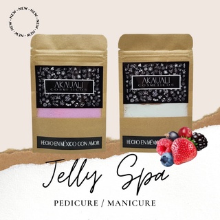 Jelly Spa Exfoliante para Pies Pedicure Sales Minerales 2 Pasos Frutos Rojos