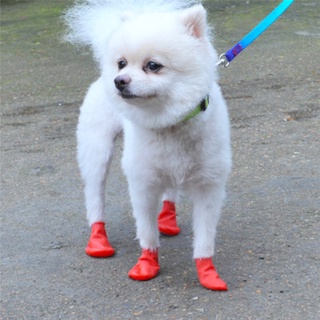 Botas para mascotas impermeables de goma para perros botas de lluvia al aire libre calzado calcetines suministros para mascotas