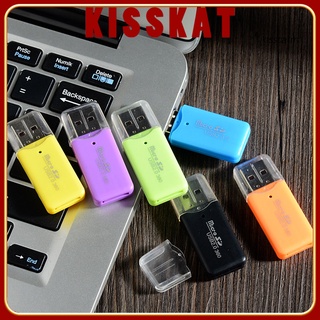 KISS-CC Mini adaptador portátil USB 2.0 de alta velocidad Micro SD TF T-Flash lector de tarjetas de memoria (1)