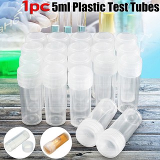 1pcs plástico 5 ml botella de muestra tubo de prueba mini botella botella contenedor de almacenamiento translúcido n4y3 (2)