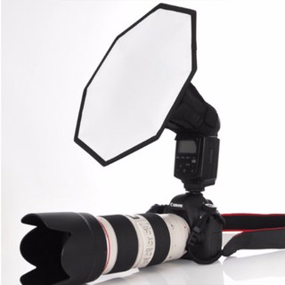 Mini Flash difusor Octagonal SoftBoX para Canon Nikon Sony YongNuo Nissin Godox (2)