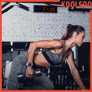 [Koolsoo] cronómetro de gimnasio reloj de pared alarma intervalo temporizador abajo/Up para entrenamiento Fitness