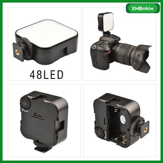 [RKIW] Mini luz fotográfica LED Universal de videoconferencia Vlog portátil Kit de llenado con zapata caliente para cámara autotransmisión
