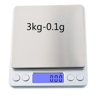 1/2/3 kg 0.01/0.1g escala Digital LCD electrónica balanza de pesaje Mini gramos de precisión balanza de peso escala para cocina té hornear (1)