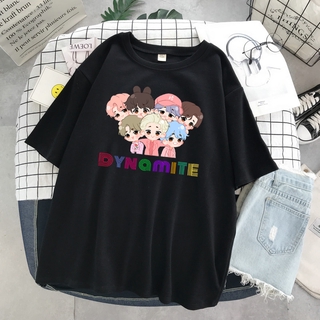 BTS BTS Cartoon TinyTAN Summer Harajuku Women's Short Sleeve T-Shirt (5)