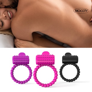moccity pene delay anillo vibratable sexo placer silicona consolador anillo juguete sexual para masturbadores masculinos