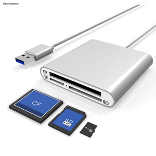 Xd Aluminum Alloy USB 3.0 Micro-SD CF Compact Flash Memory Card Reader Adapter
