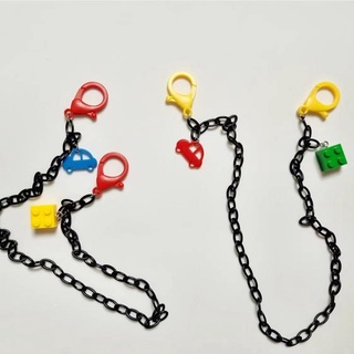 New creative cartoon car acrylic lanyard necklace glasses chain earphone chain mask belt