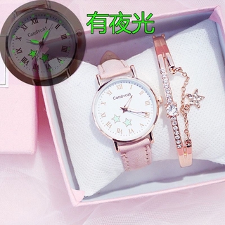 ins super caliente chica luminosa novias reloj mujer estudiante versión coreana de la simple impermeable tendencia retro reloj electrónico
