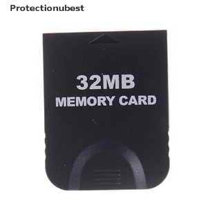 protectionubest - bloque de tarjeta de memoria de 32 mb para nintendo wii gamecube gc game system console npq