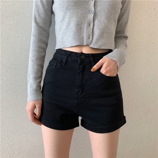 New style ✨✨✨Slim-fit buttocks high-waist tight-fitting denim shorts hot pants (3)