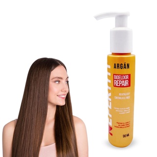 Tratamiento Bioelixir aceite de argan con proteccion termica para despues de un tinte , decoloracion o cabello seco 90ml