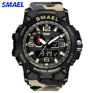 SMAEL Reloj deportivo de moda para hombre reloj militar de camuflaje impermeable reloj digital 1545B