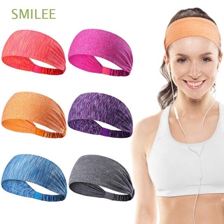 SMILEE Men Women Sport Hairbands Headwrap Athletic Wear Head Band Sports Hair Accessories Elastic Headwear Yoga Fitness Yoga Headbands/Multicolor