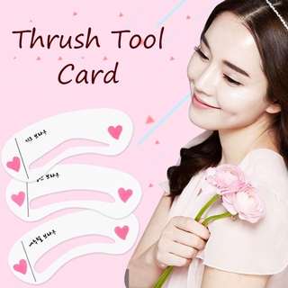 3 pzas tarjeta de cejas coreana/herramienta para cejas/recortamiento de cejas/tarjeta delineador
