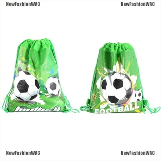 newfashionwac - bolsa de fútbol no tejida con cordón, mochila para niños, viajes, escuela, bolsas de regalo