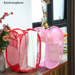 [bsb]cesta de lavandería plegable cesta de cesta pop up de malla abierta para ropa sucia/cesta de relleno/baishangbest (7)
