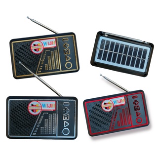 Bocina Radio con Panel Solar USB Radio FM