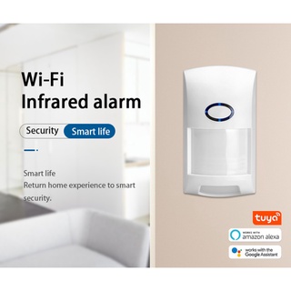 [en stock] tuya smart wifi detectores infrarrojos detectores de movimiento alarma compatible con tuya app smart life app (1)