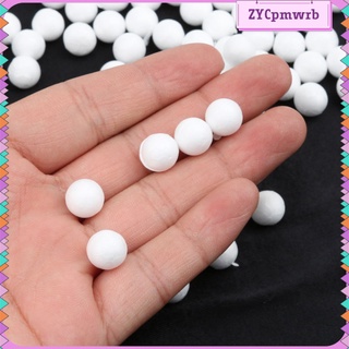 100pcs Slime Foam Beads Foam Balls, Polystyrene Foam Beads Craft, Modeling Foam Balls Craft Supplies, White Foam Balls (7)